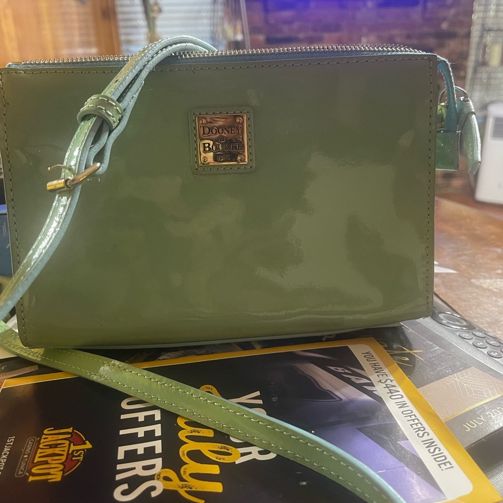 Dooney & Bourke Glossy Mint Crossbody Bag